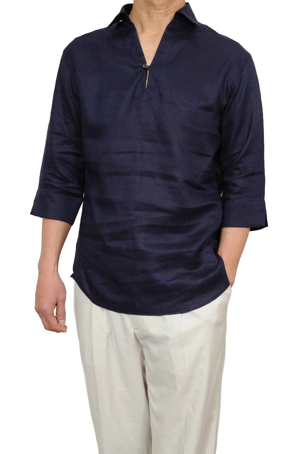 メンズワイシャツ・カッターシャツ 8090A-X03C-NAVY