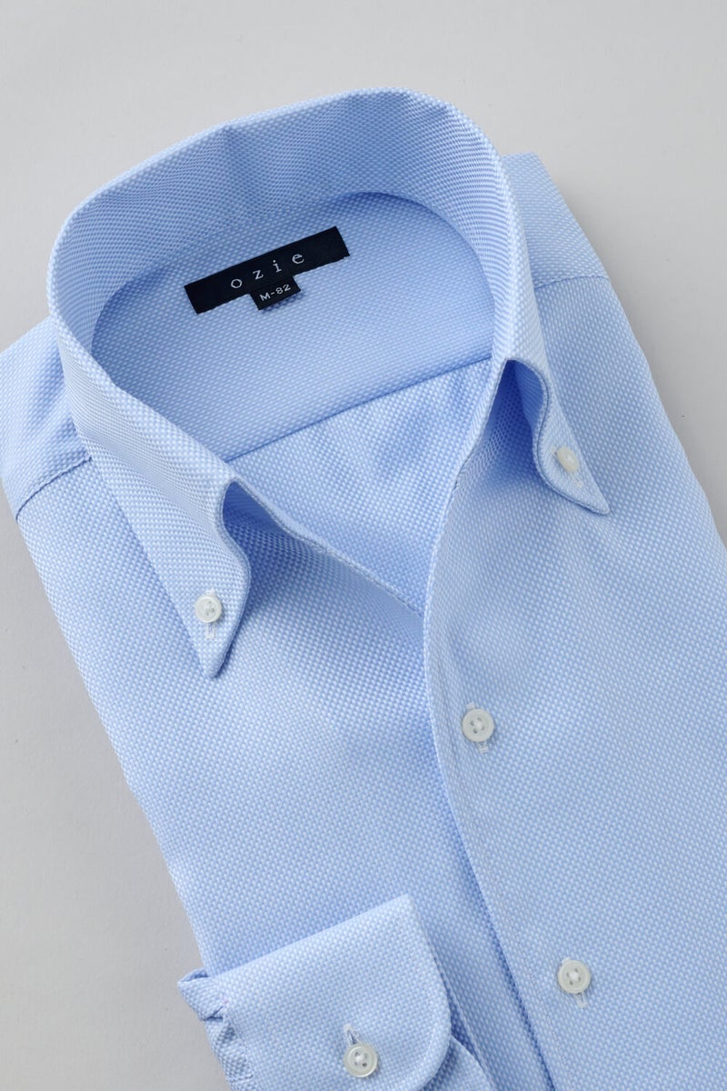ワイシャツ 8044-X03A-SAX-衿2
