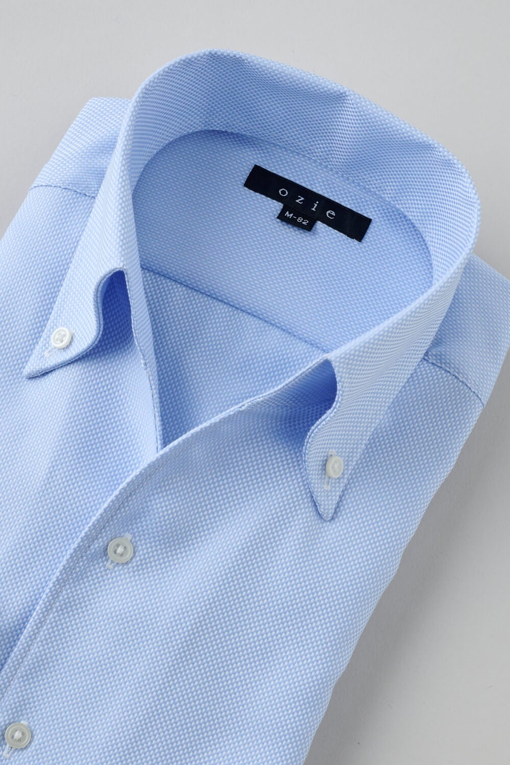 ワイシャツ 8044-X03A-SAX-衿3