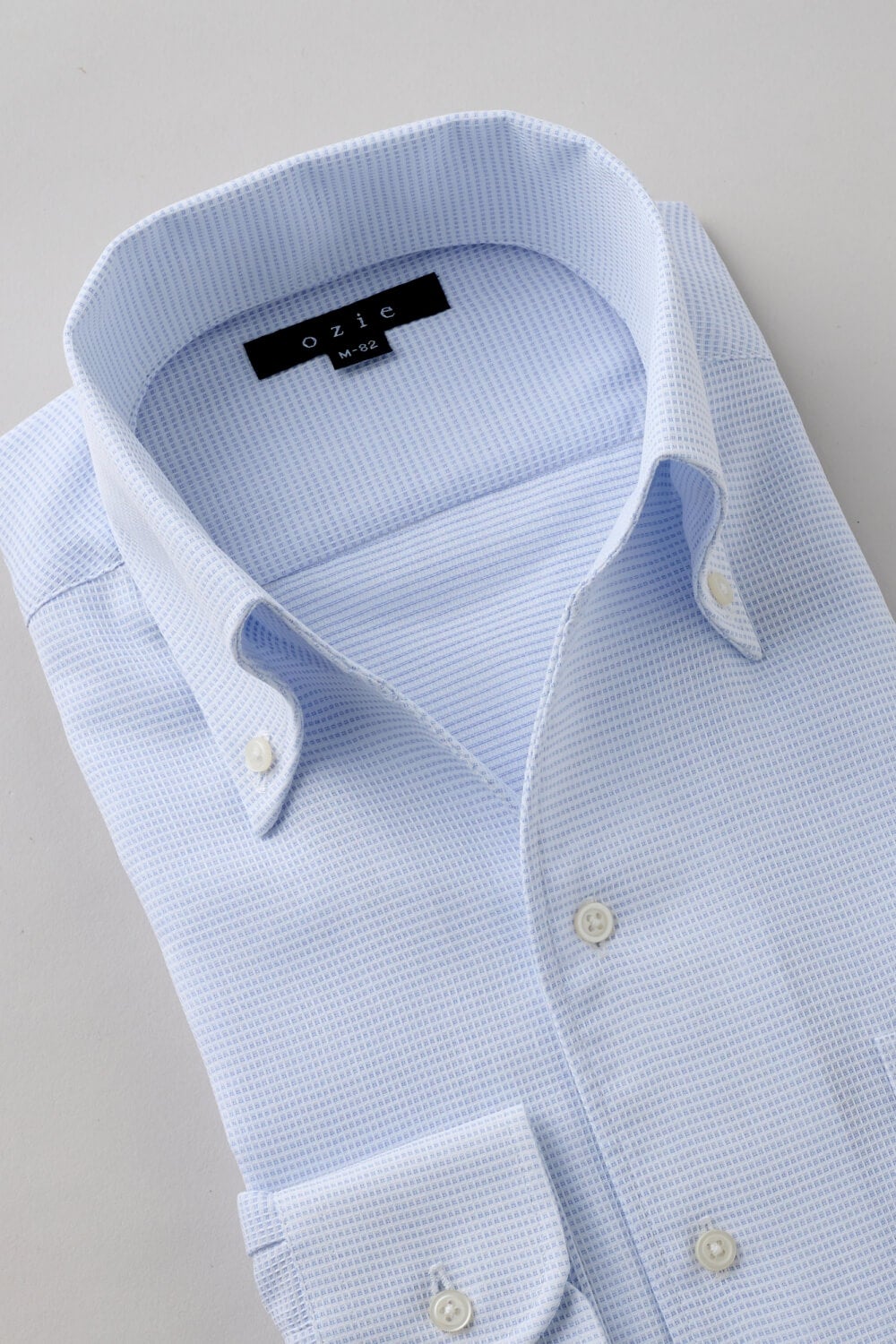 ワイシャツ 8044-X04A-SAX-衿2