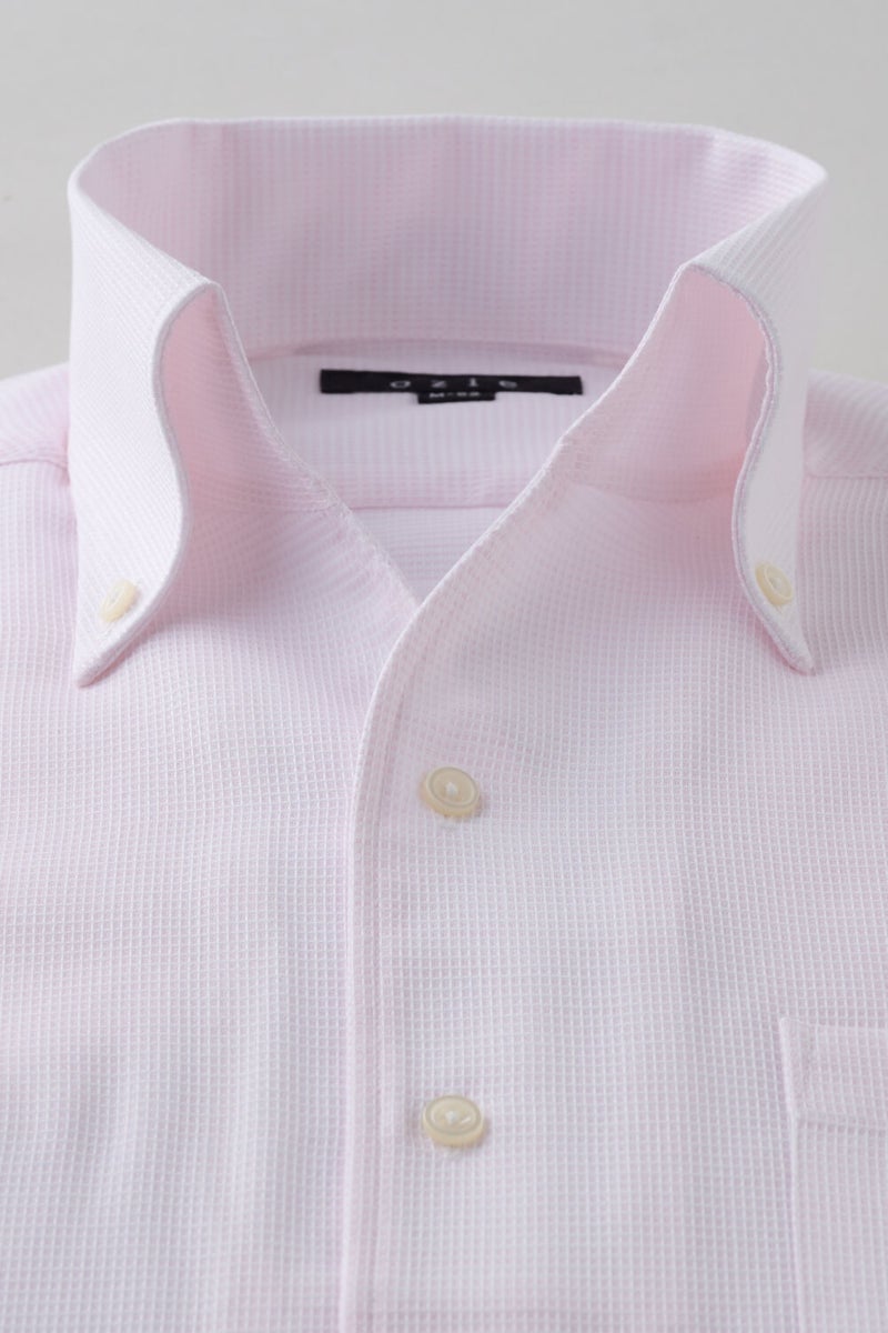 ワイシャツ 8044-X04B-PINK-衿1