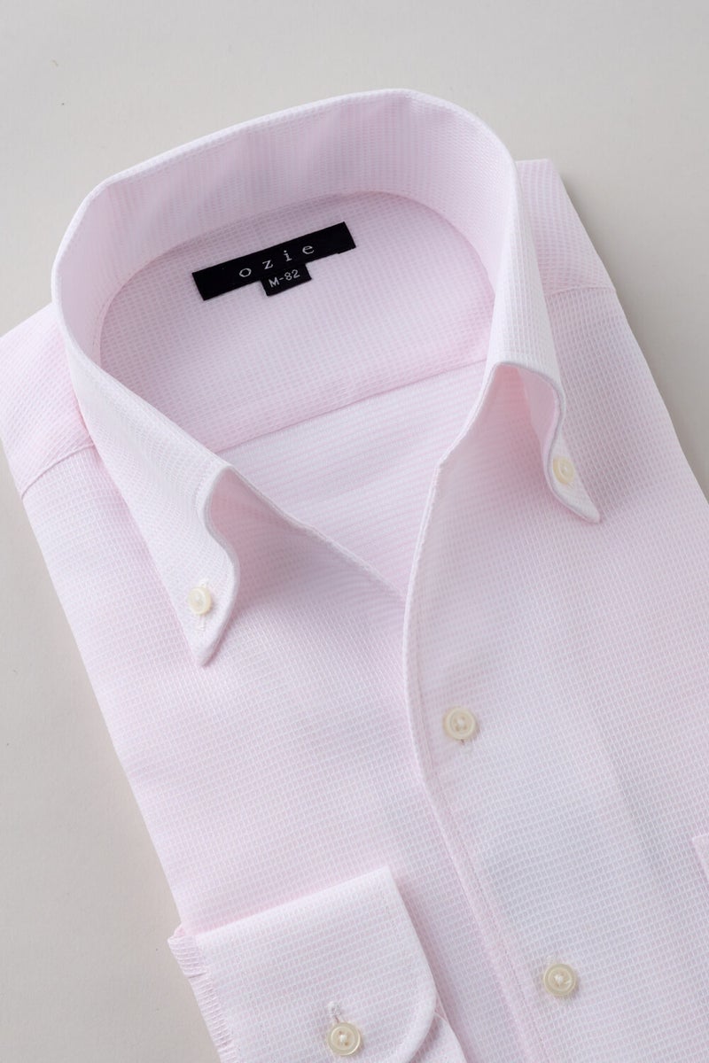 ワイシャツ 8044-X04B-PINK-衿2