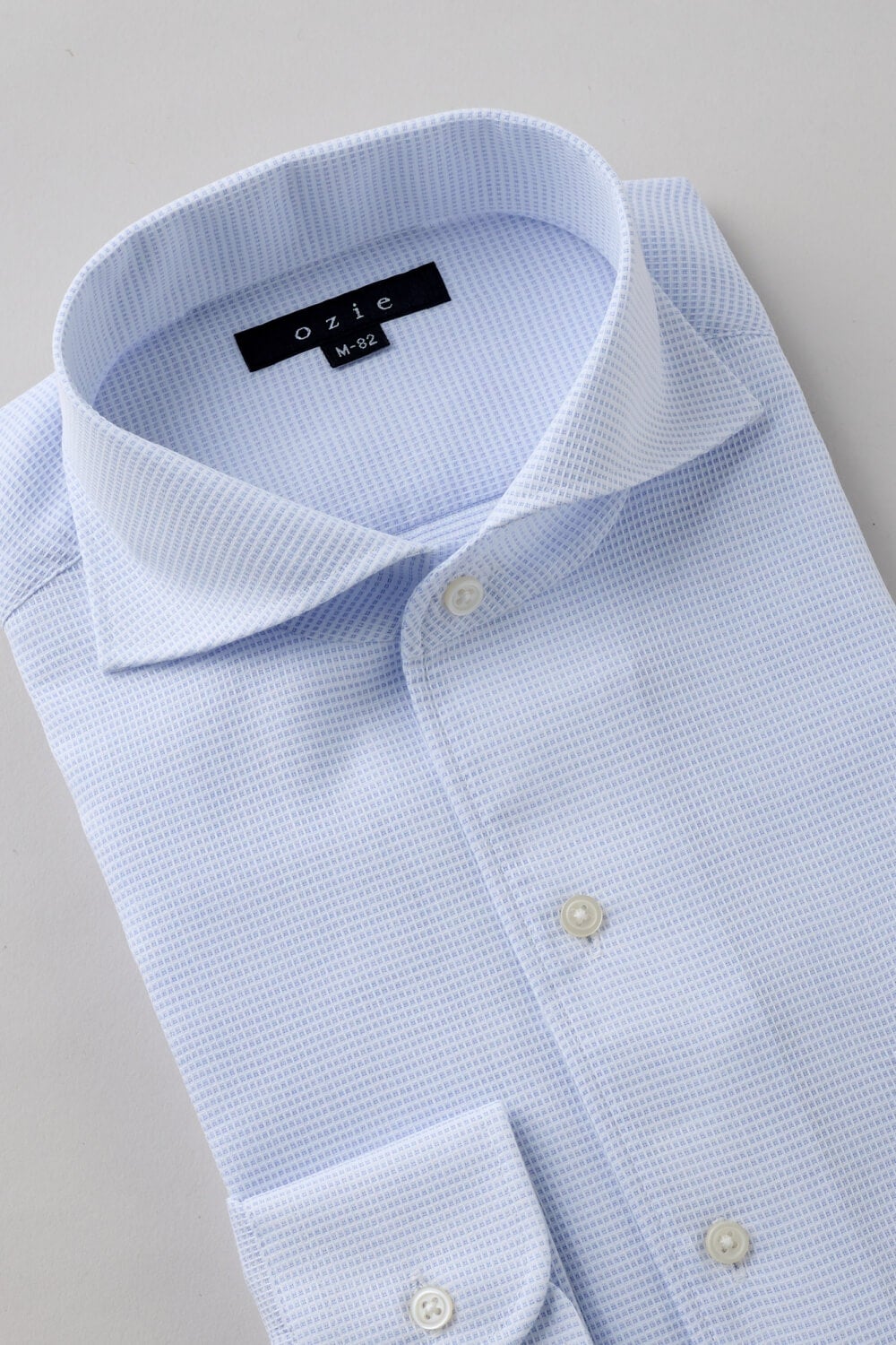 ワイシャツ 8045-X04A-SAX-衿3