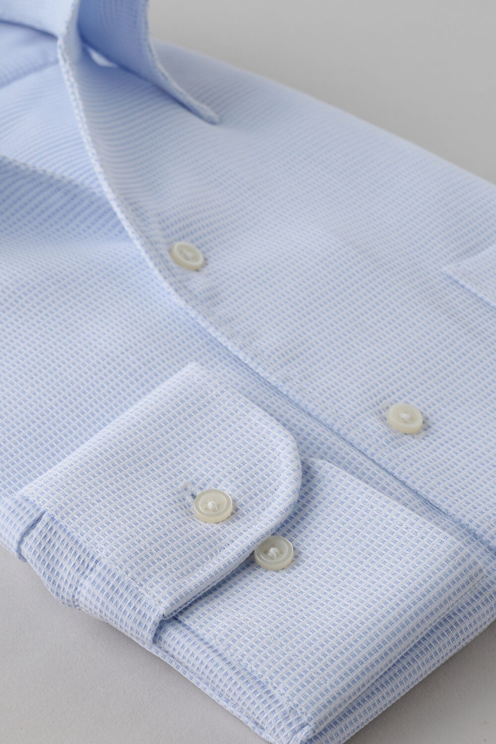 ワイシャツ 8045-X04A-SAX-カフス