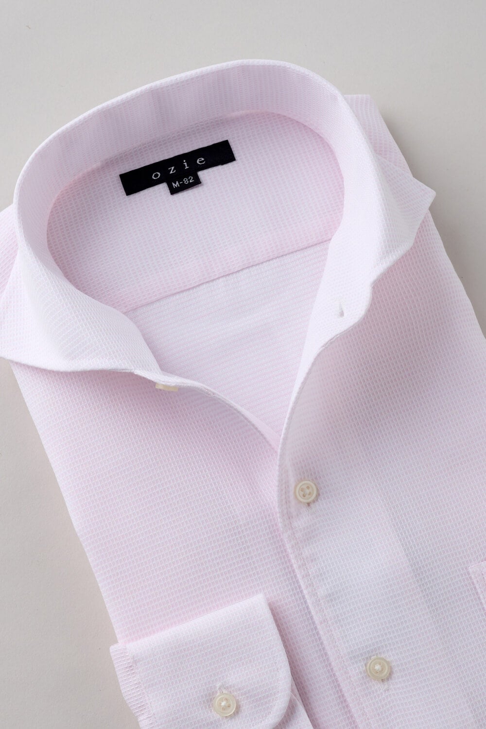 ワイシャツ 8045-X04B-PINK-衿1