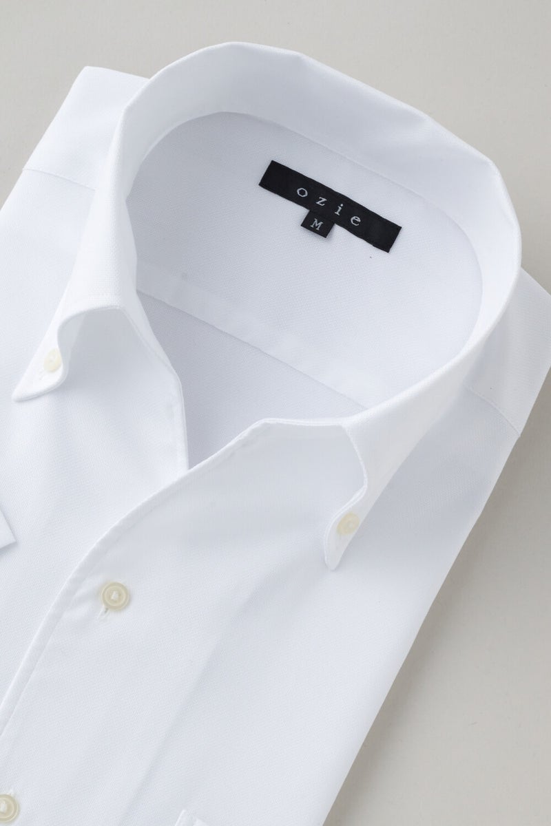 ワイシャツ・カッターシャツ・半袖 8044SS-X04A-WHITE-衿3