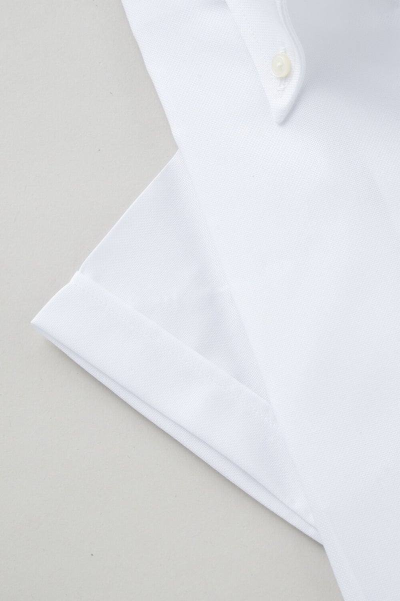 ワイシャツ・カッターシャツ・半袖 8044SS-X04A-WHITE-カフス