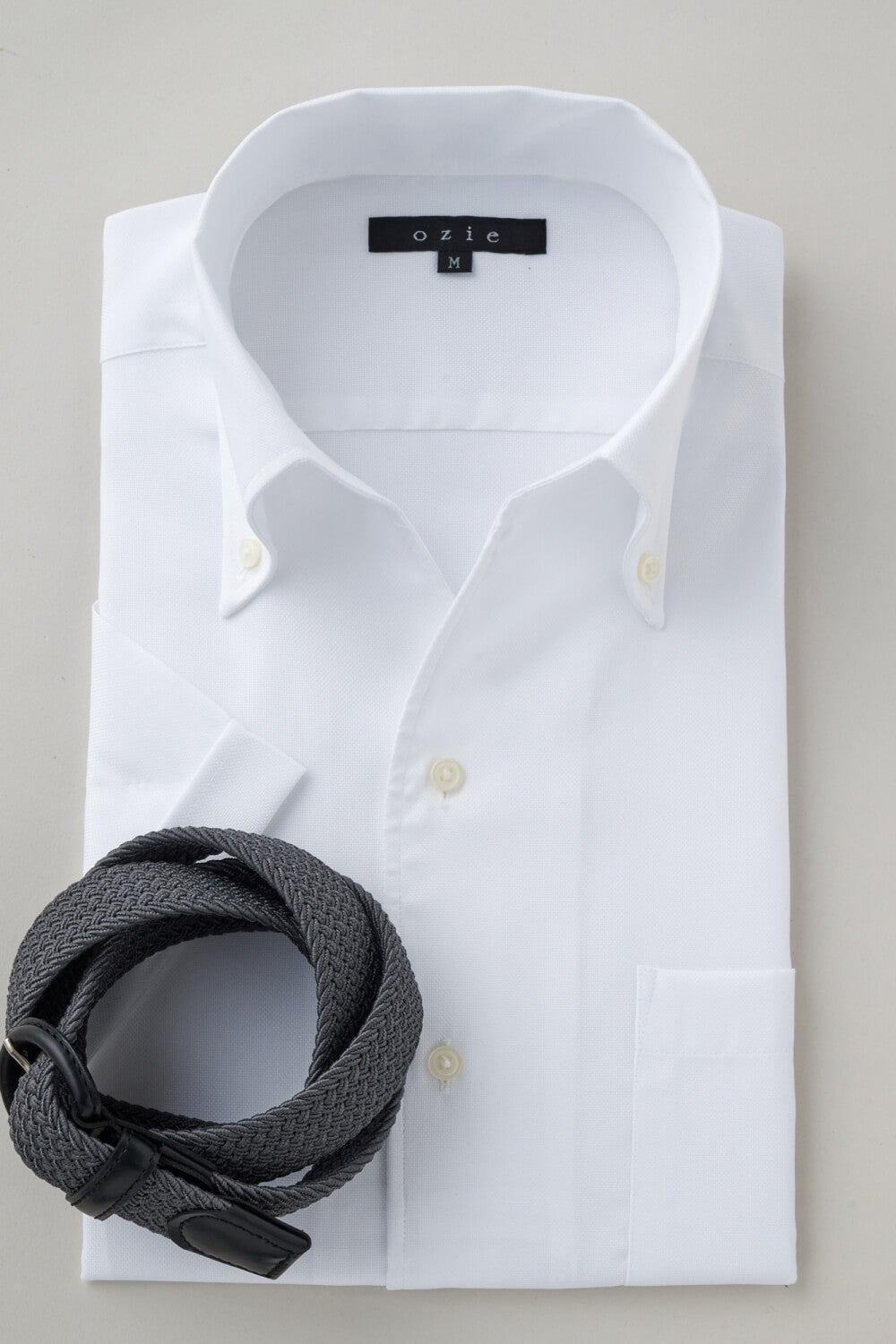 ワイシャツ・カッターシャツ・半袖 8044SS-X04A-WHITE-コーディネート