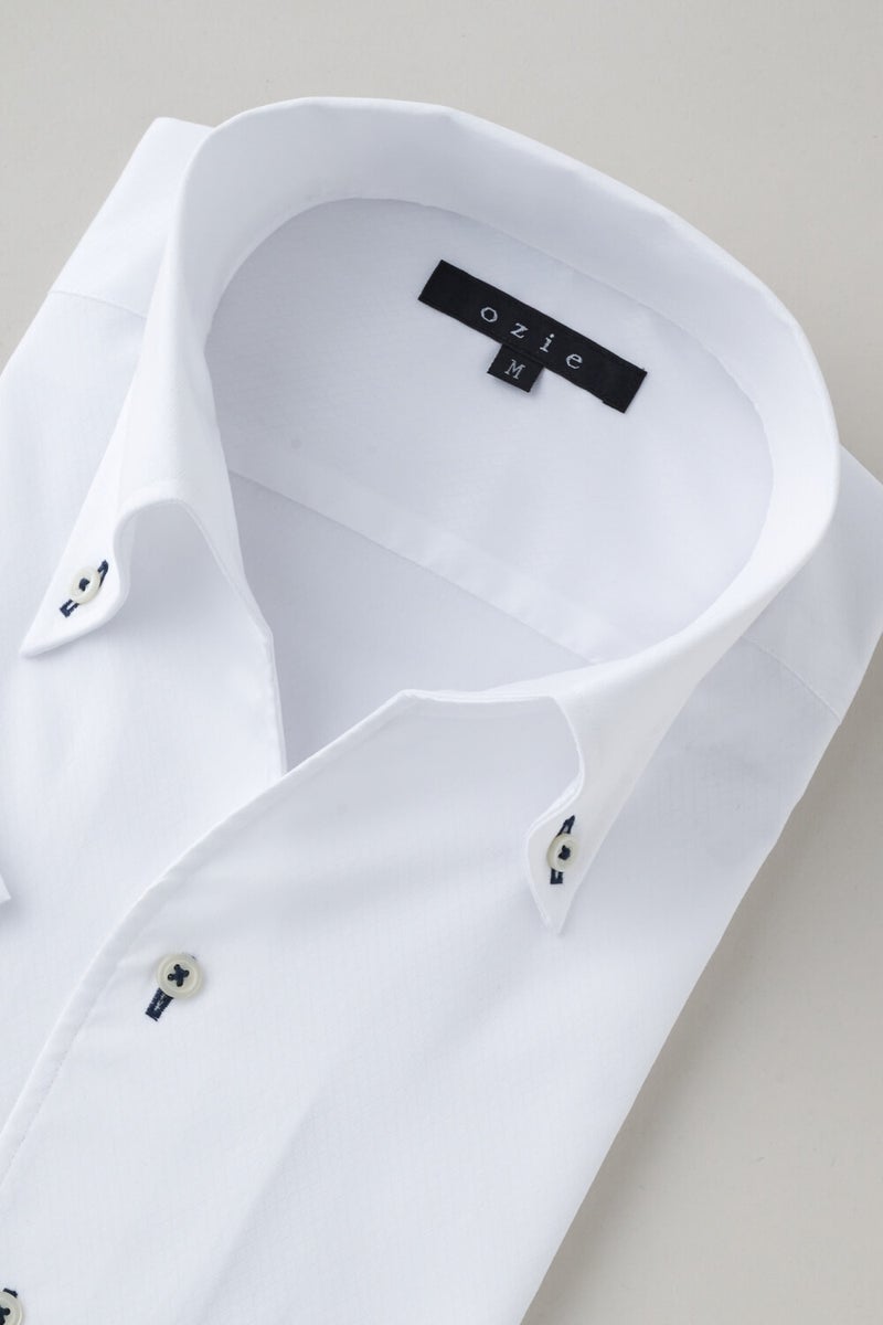 ワイシャツ・カッターシャツ・半袖 8044SS-X04B-WHITE-衿3