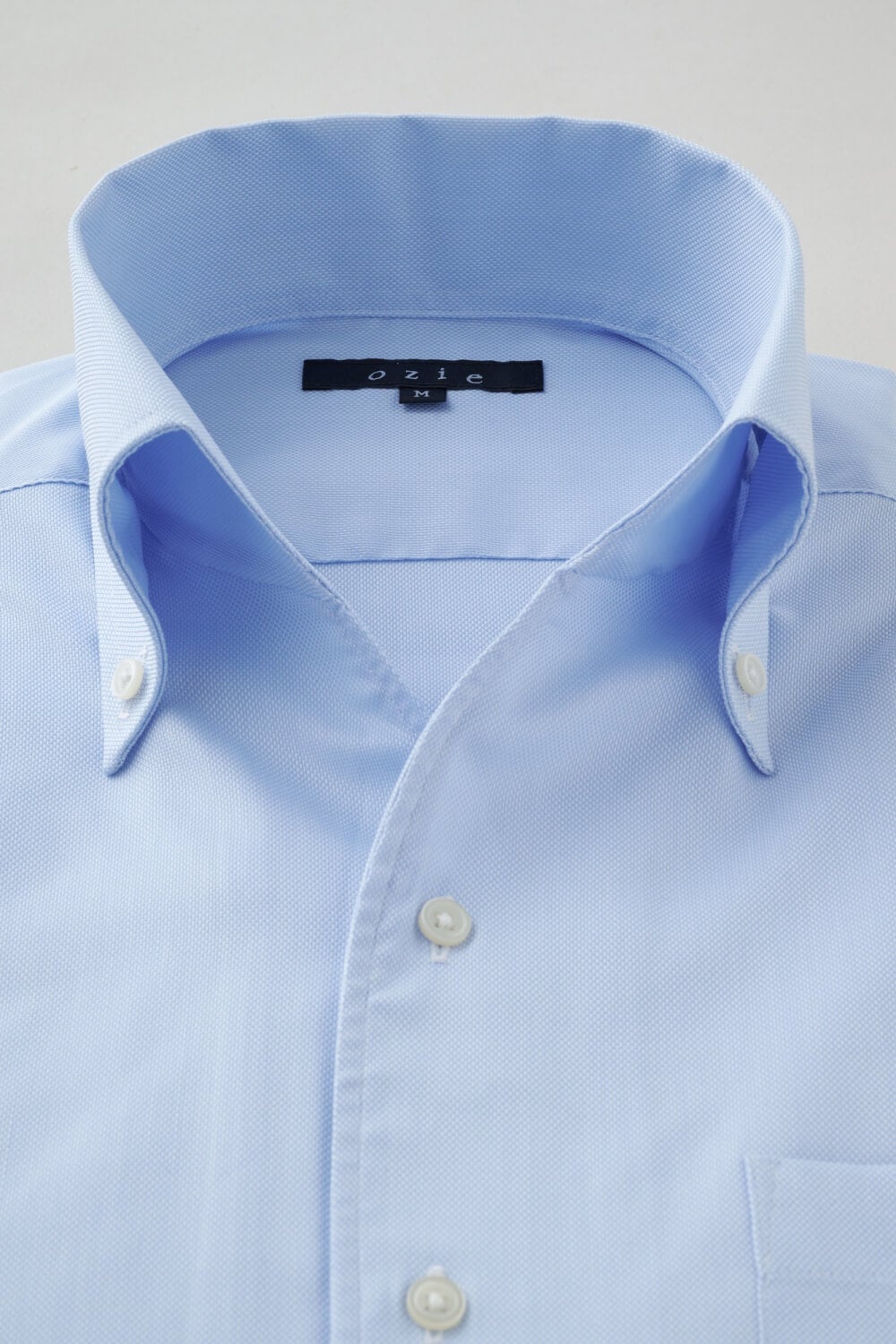 ワイシャツ・カッターシャツ・半袖 8044SS-X04C-SAX-衿1