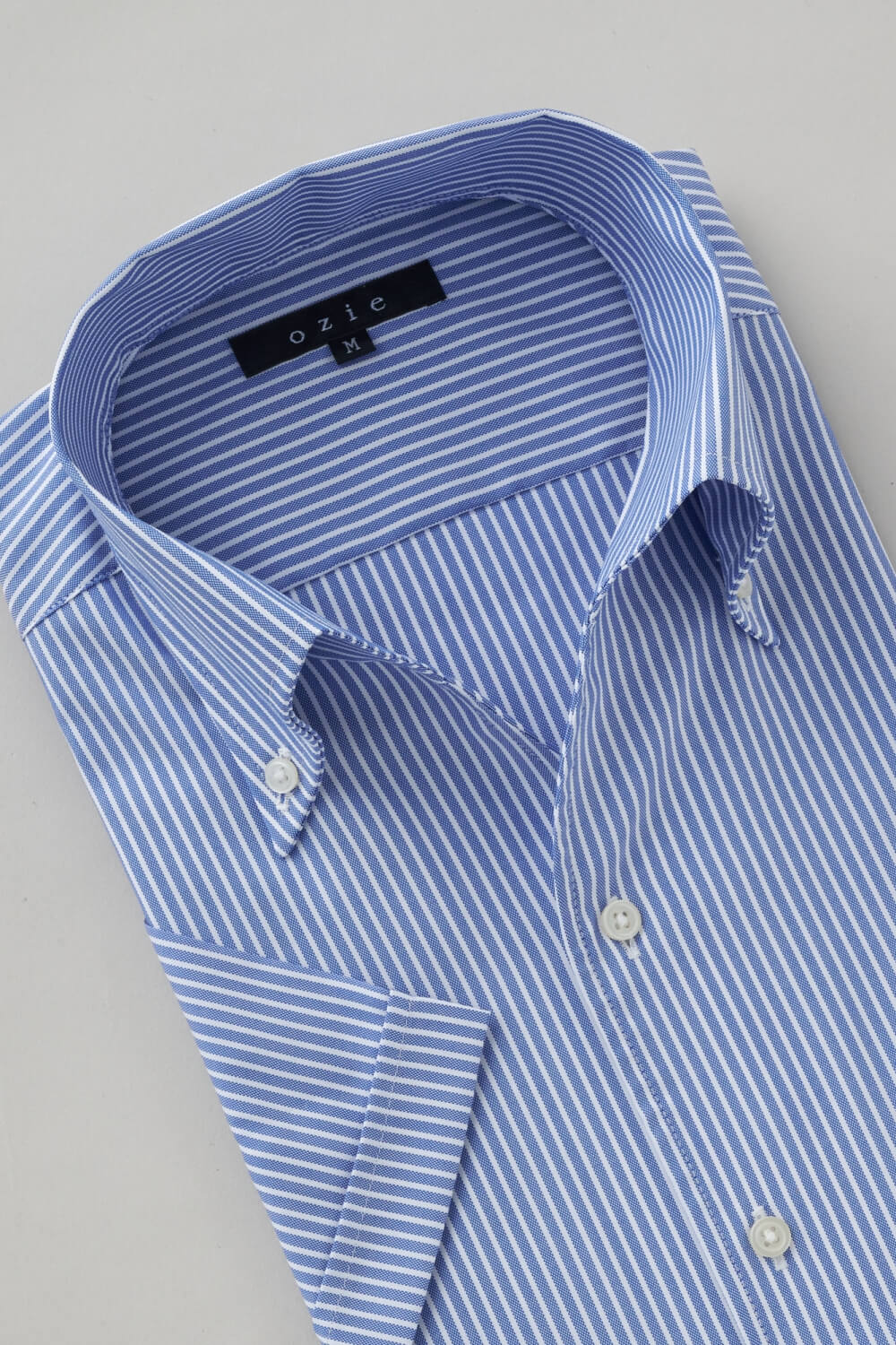 ワイシャツ・カッターシャツ・半袖 8044SS-X04D-BLUE-衿2