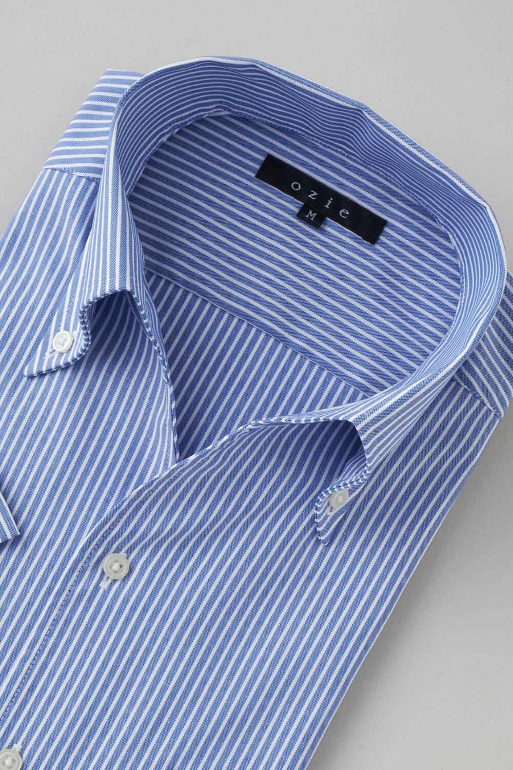 ワイシャツ・カッターシャツ・半袖 8044SS-X04D-BLUE-衿3