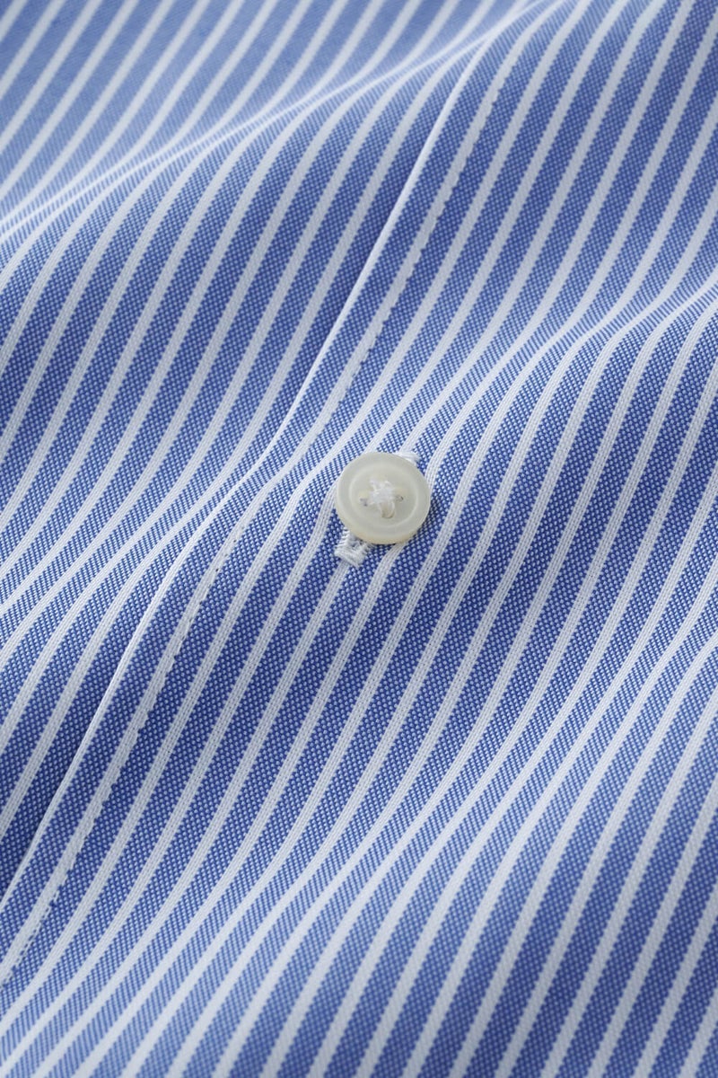 ワイシャツ・カッターシャツ・半袖 8044SS-X04D-BLUE-生地