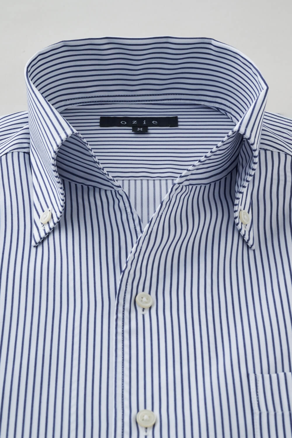 ワイシャツ・カッターシャツ・半袖 8044SS-X04E-NAVY-衿1