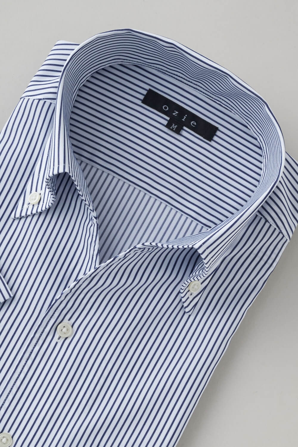 ワイシャツ・カッターシャツ・半袖 8044SS-X04E-NAVY-衿3