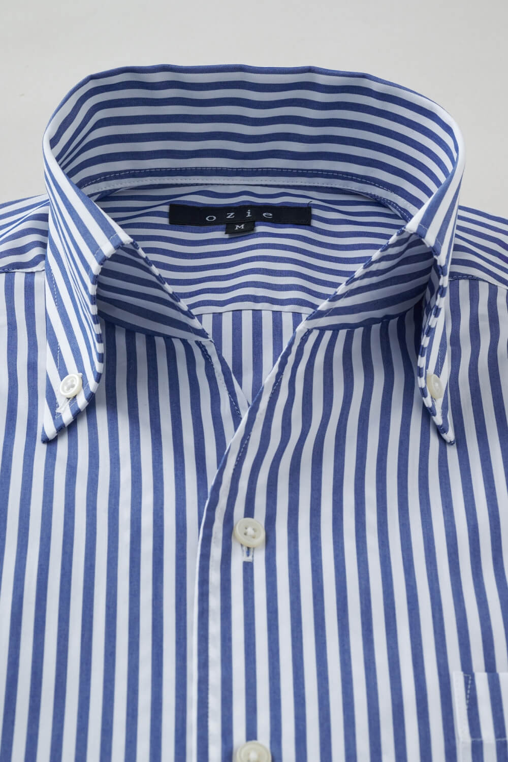 ワイシャツ・カッターシャツ・半袖 8044SS-X04F-NAVY-衿1