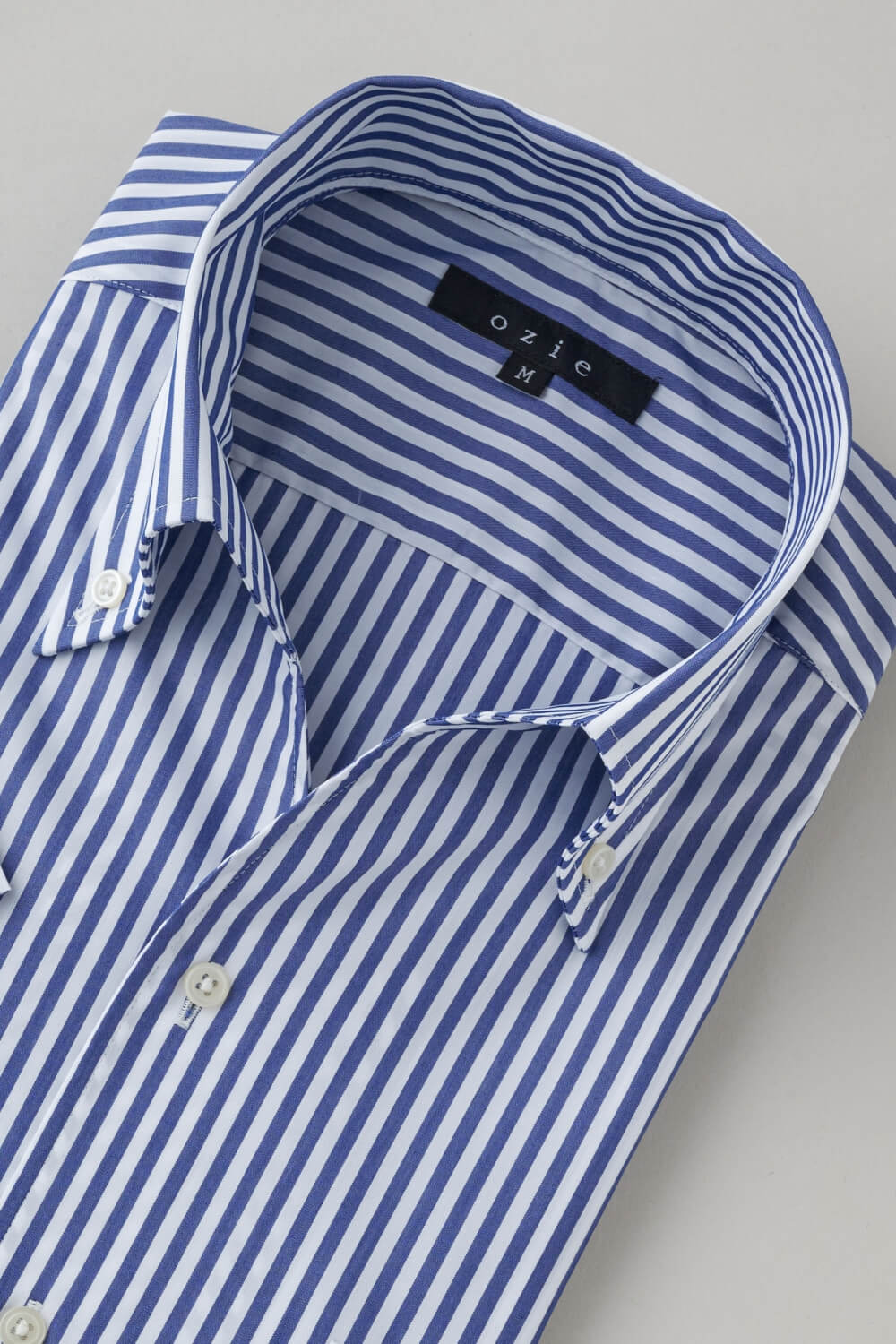 ワイシャツ・カッターシャツ・半袖 8044SS-X04F-NAVY-衿3