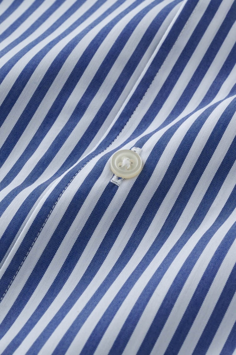 ワイシャツ・カッターシャツ・半袖 8044SS-X04F-NAVY-生地