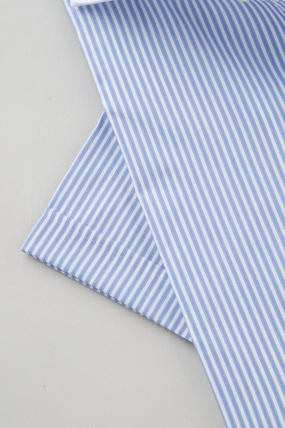 ワイシャツ・カッターシャツ・半袖 8045SSCL-X04A-SAX-カフス