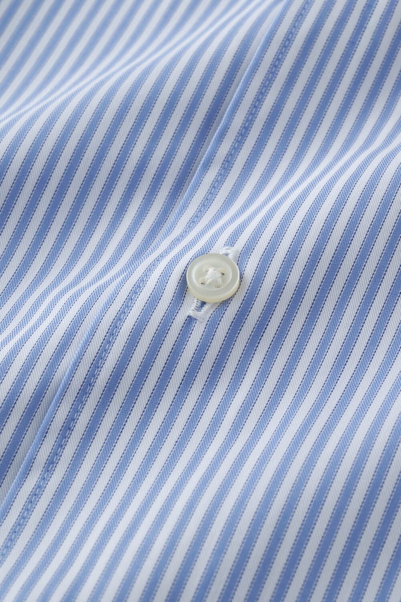 ワイシャツ・カッターシャツ・半袖 8045SSCL-X04A-SAX-生地