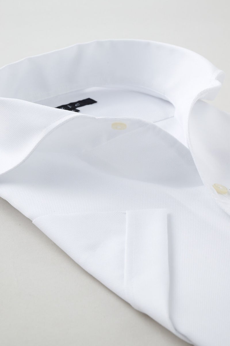 ワイシャツ・カッターシャツ・半袖 8045SS-X04A-WHITE-衿2