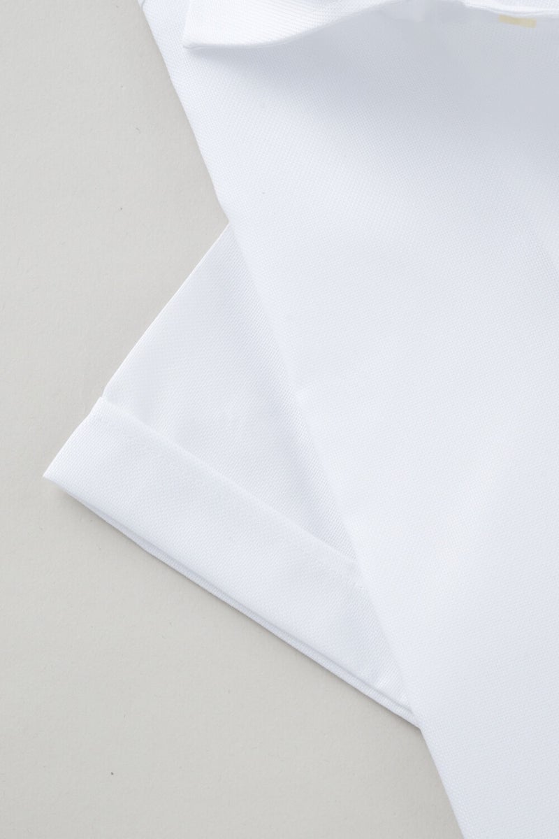 ワイシャツ・カッターシャツ・半袖 8045SS-X04A-WHITE-カフス