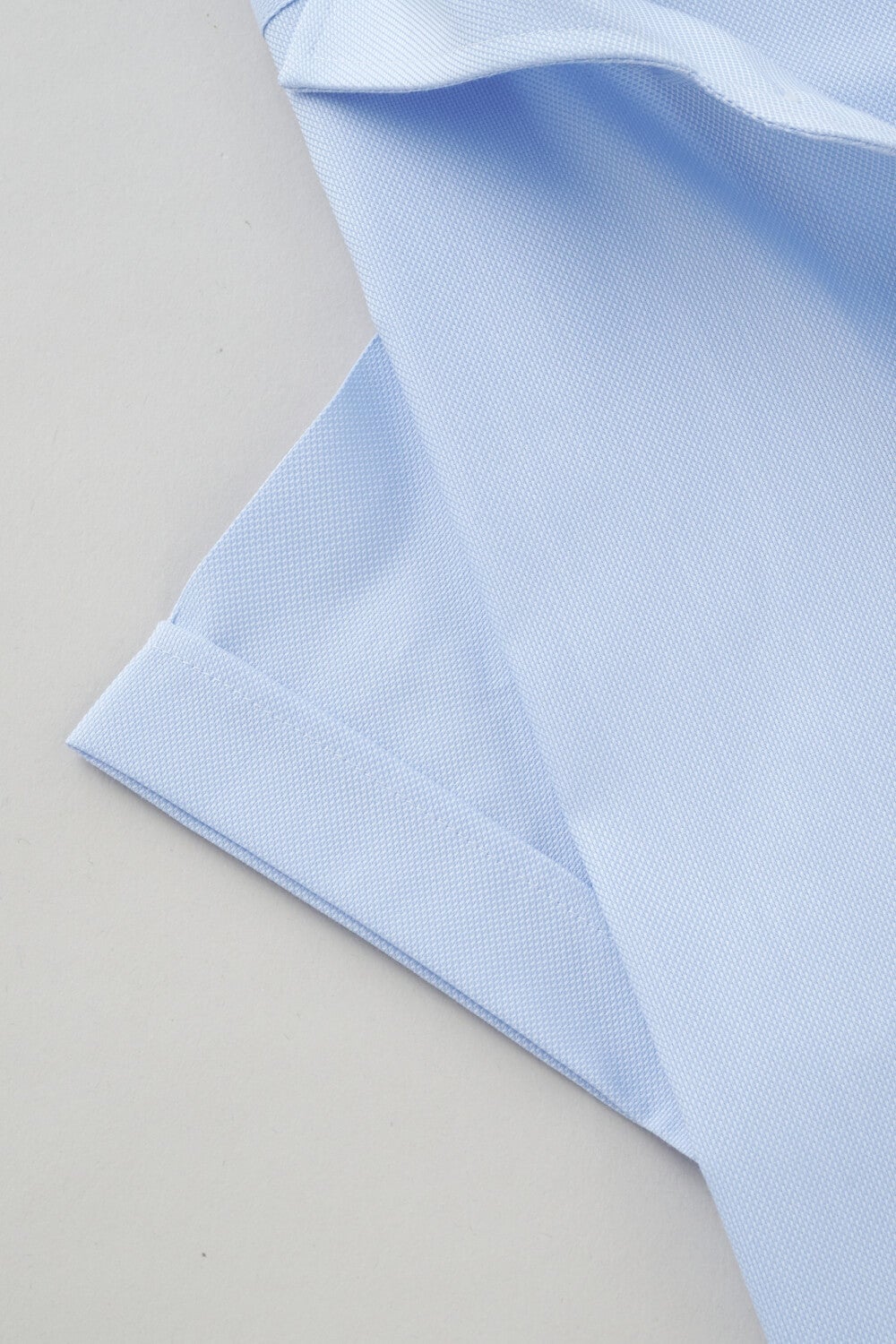 ワイシャツ・カッターシャツ・半袖 8045SS-X04C-SAX-カフス