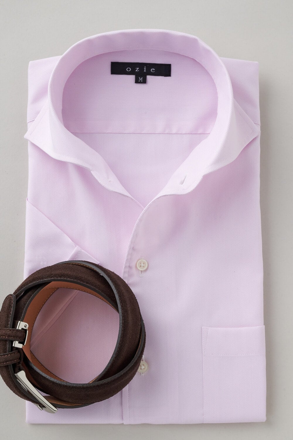 ワイシャツ・カッターシャツ・半袖 8045SS-X04D-PINK-コーディネートイメージ