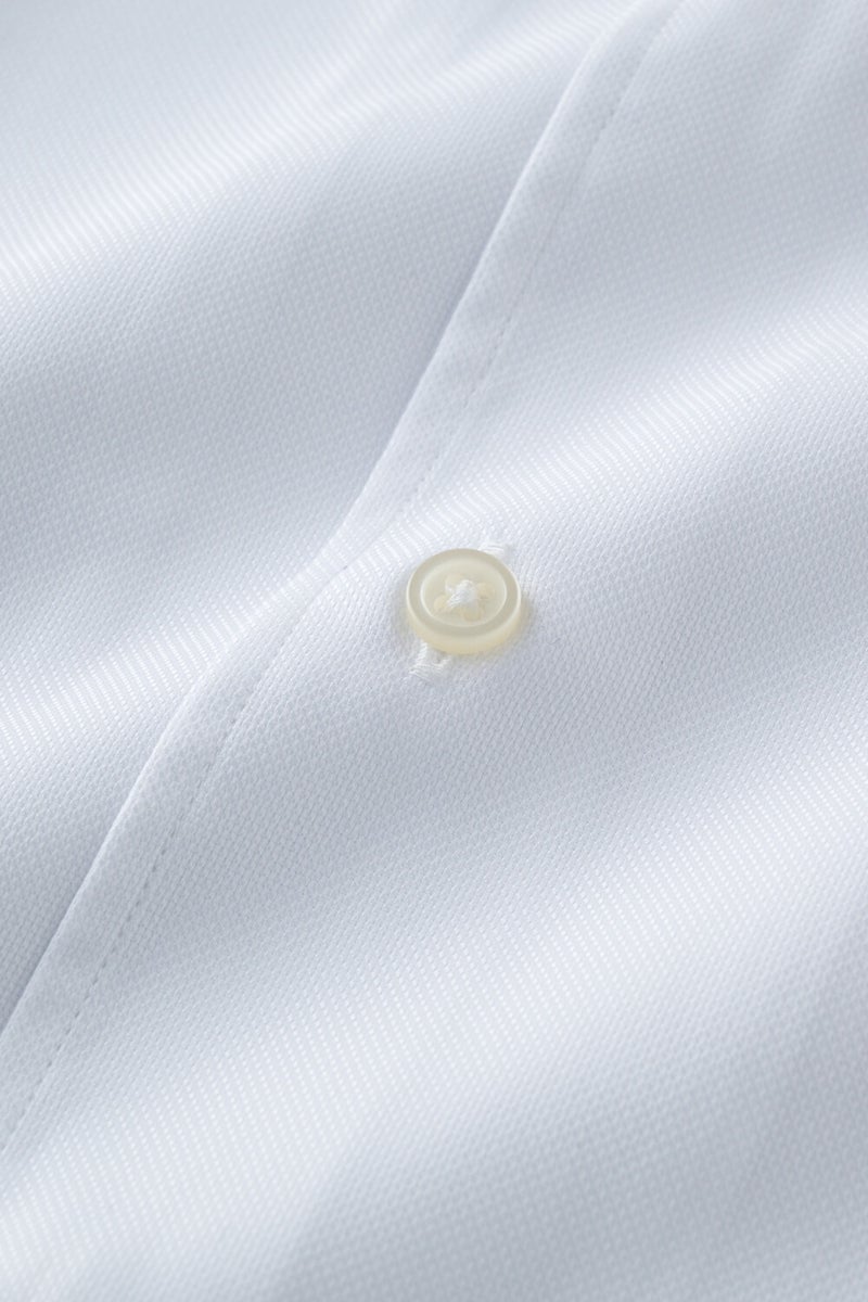 ワイシャツ・カッターシャツ・半袖 8051SS-X04A-WHITE-生地