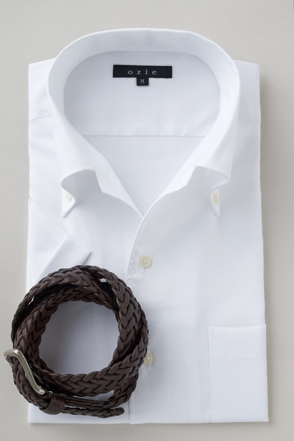 ワイシャツ・カッターシャツ・半袖 8051SS-X04A-WHITE-コーディネート