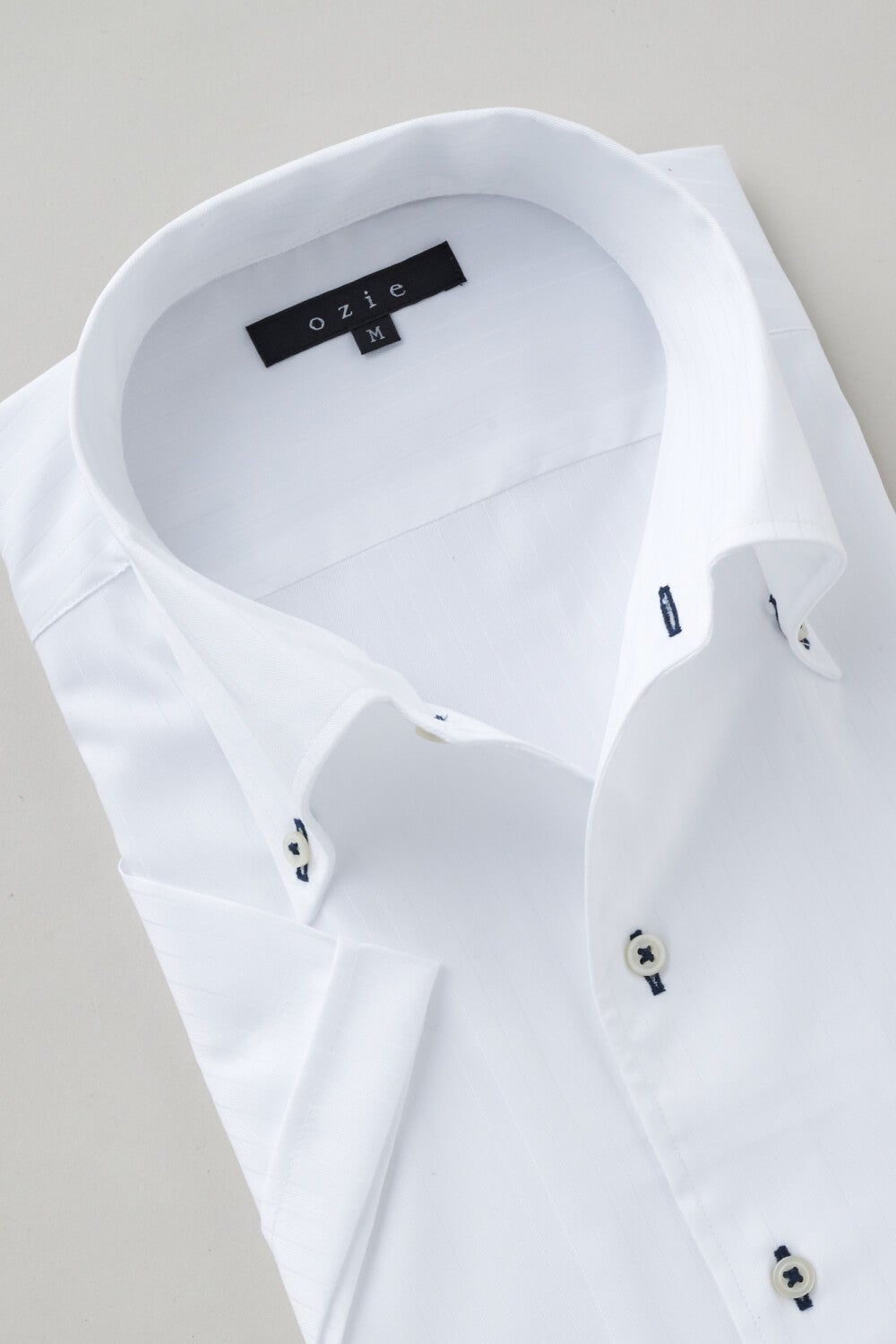 ワイシャツ・カッターシャツ・半袖 8051SS-X04B-WHITE-衿1