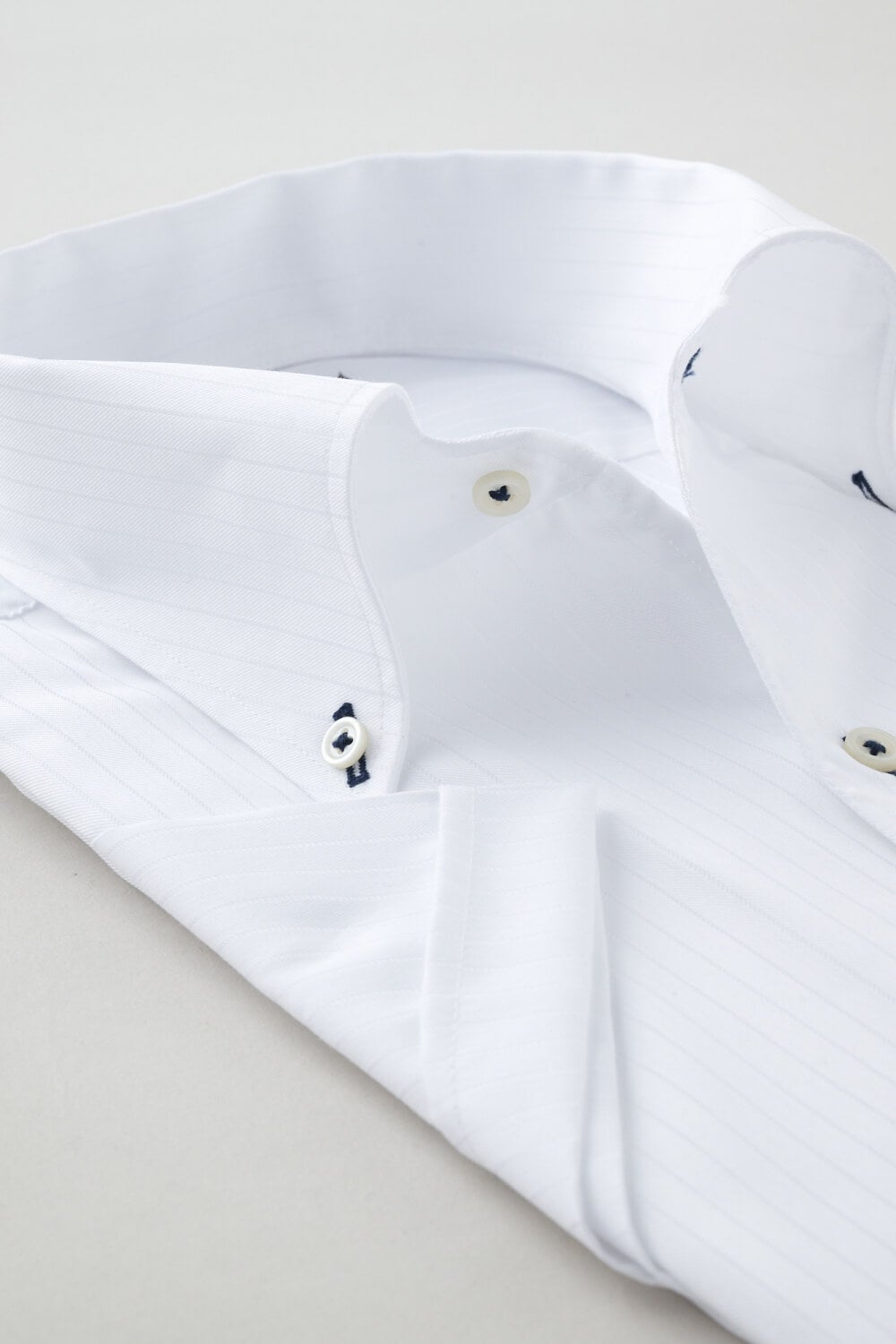 ワイシャツ・カッターシャツ・半袖 8051SS-X04B-WHITE-衿2