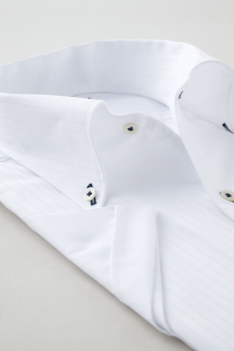 ワイシャツ・カッターシャツ・半袖 8051SS-X04B-WHITE-衿2