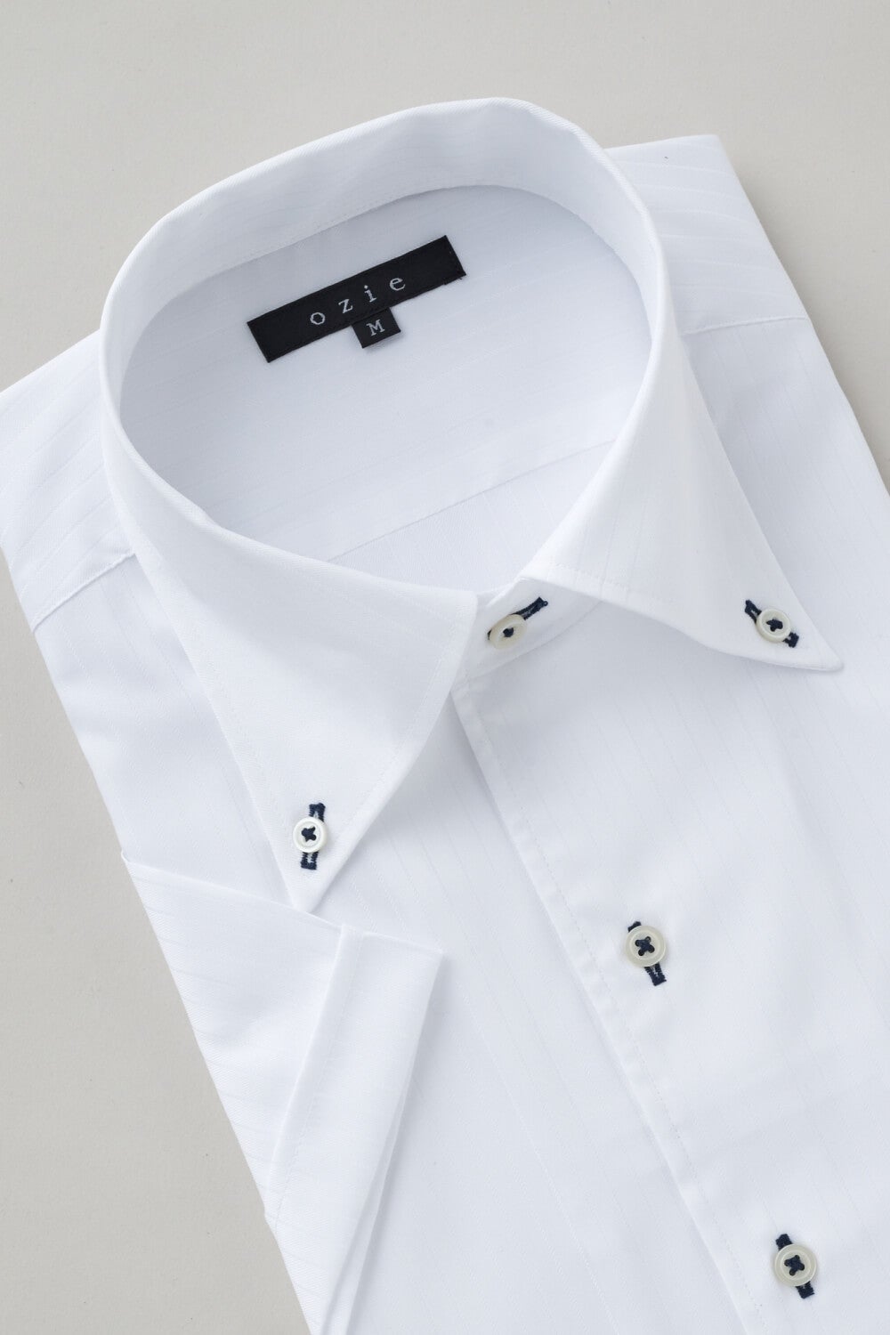 ワイシャツ・カッターシャツ・半袖 8051SS-X04B-WHITE-衿3