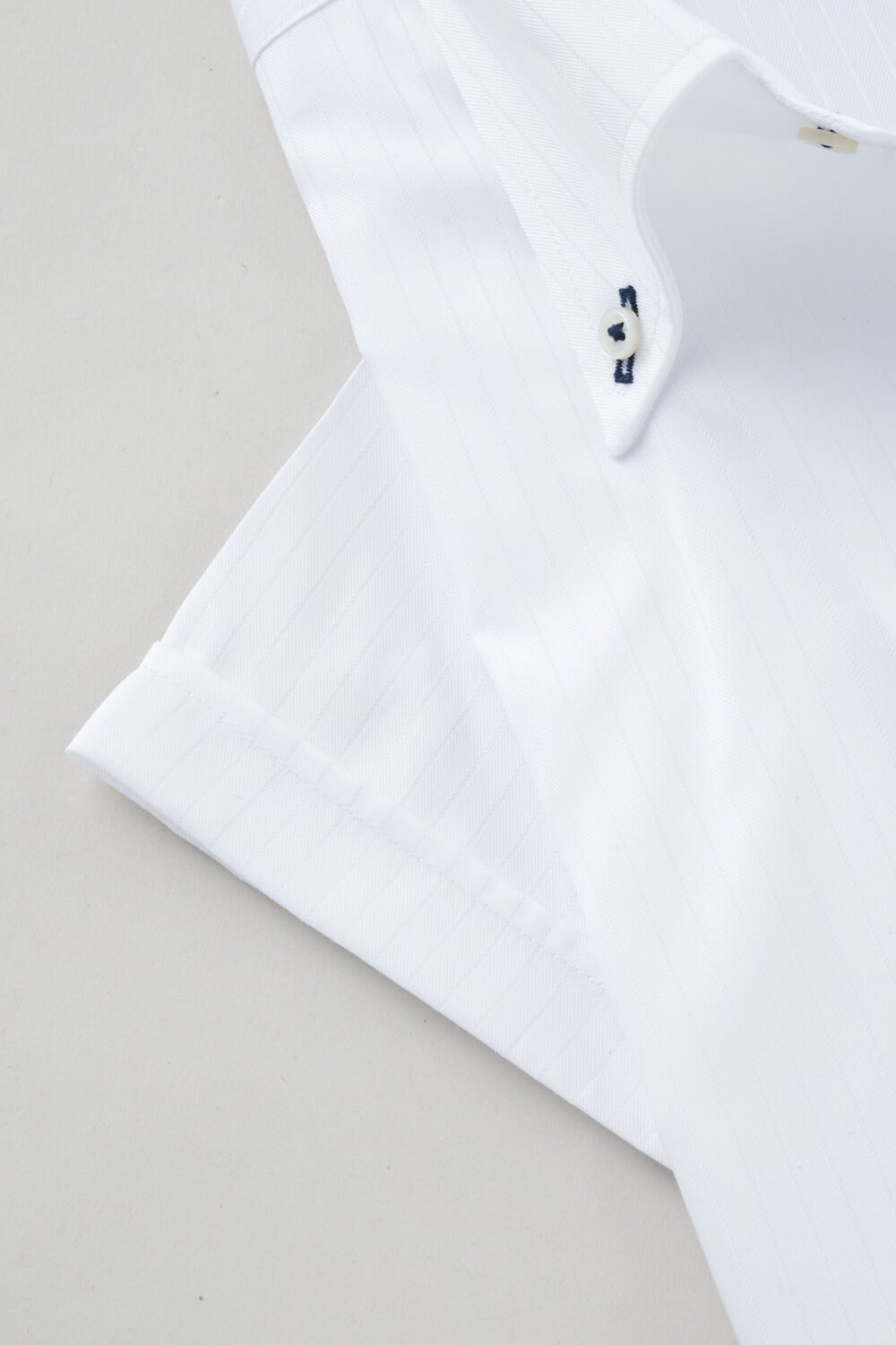 ワイシャツ・カッターシャツ・半袖 8051SS-X04B-WHITE-カフス