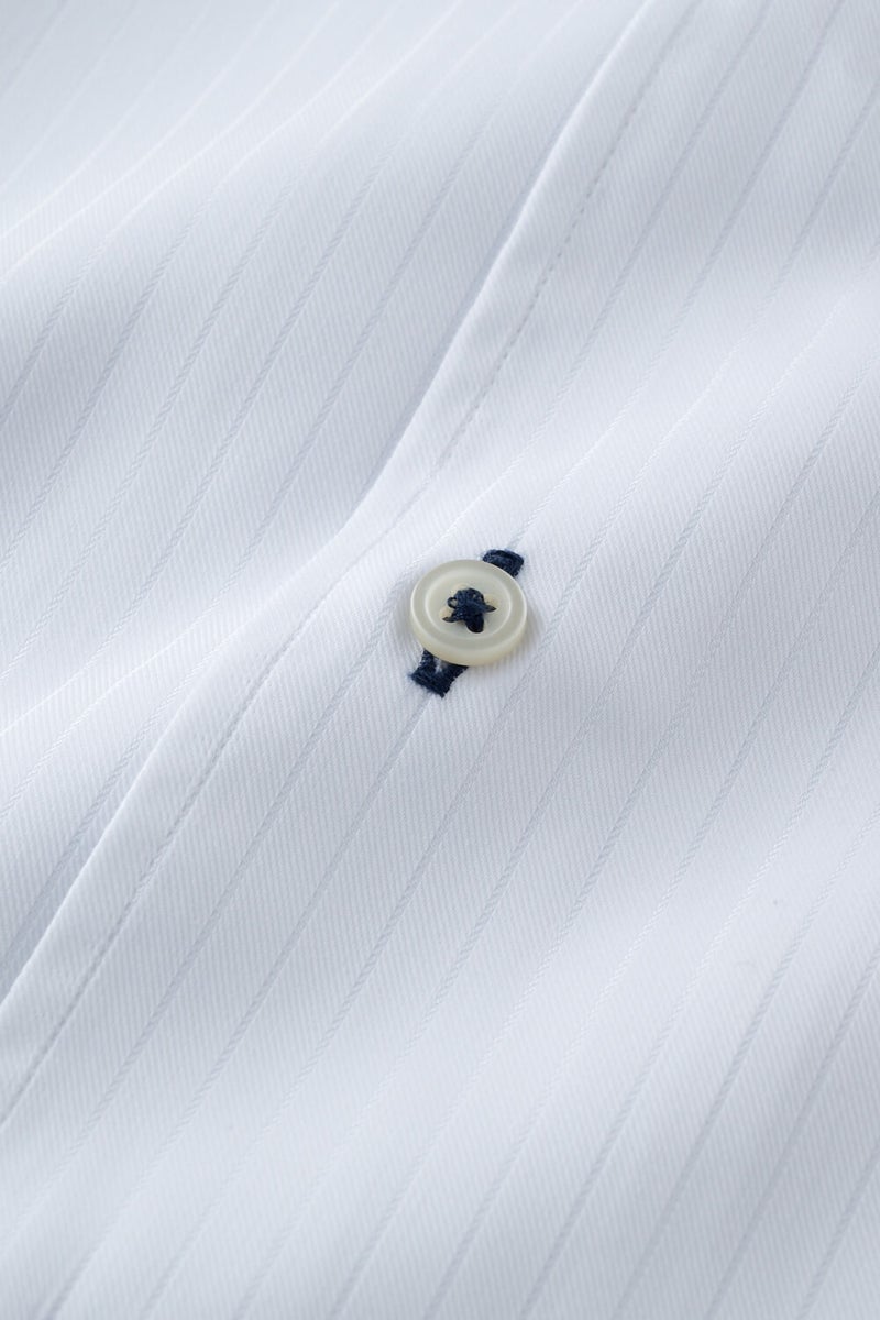 ワイシャツ・カッターシャツ・半袖 8051SS-X04B-WHITE-生地