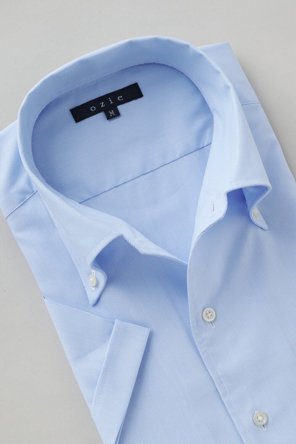 ワイシャツ・カッターシャツ・半袖 8051SS-X04C-SAX-衿1