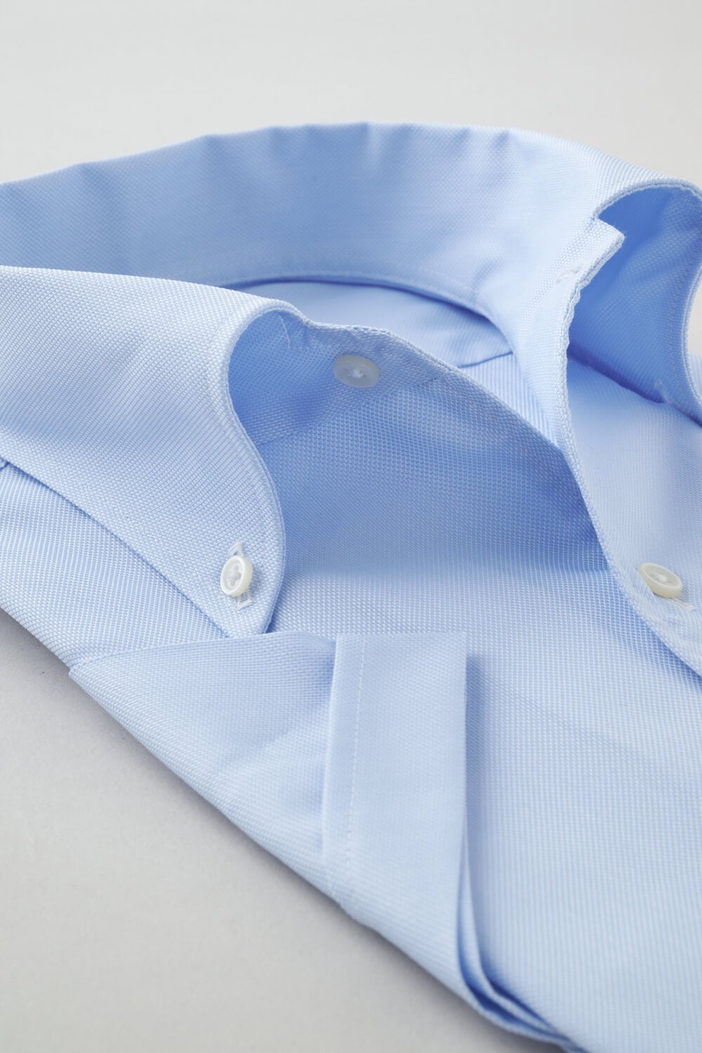 ワイシャツ・カッターシャツ・半袖 8051SS-X04C-SAX-衿2