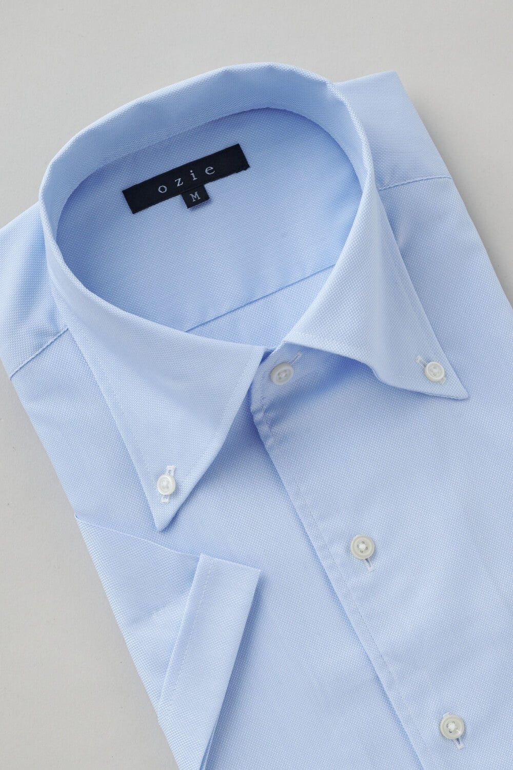 ワイシャツ・カッターシャツ・半袖 8051SS-X04C-SAX-衿3