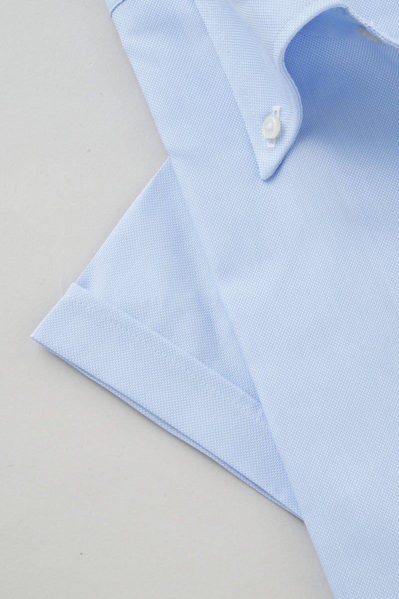 ワイシャツ・カッターシャツ・半袖 8051SS-X04C-SAX-カフス