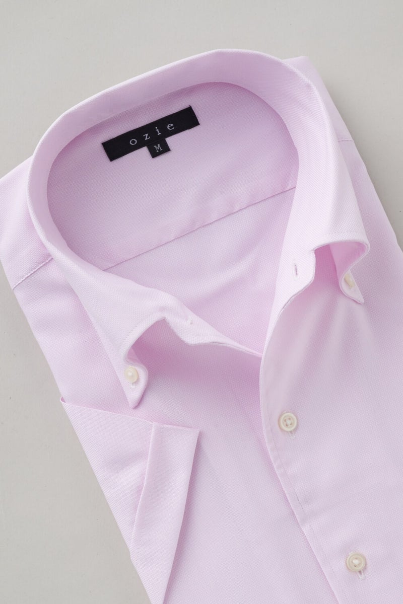 ワイシャツ・カッターシャツ・半袖 8051SS-X04D-PINK-衿1