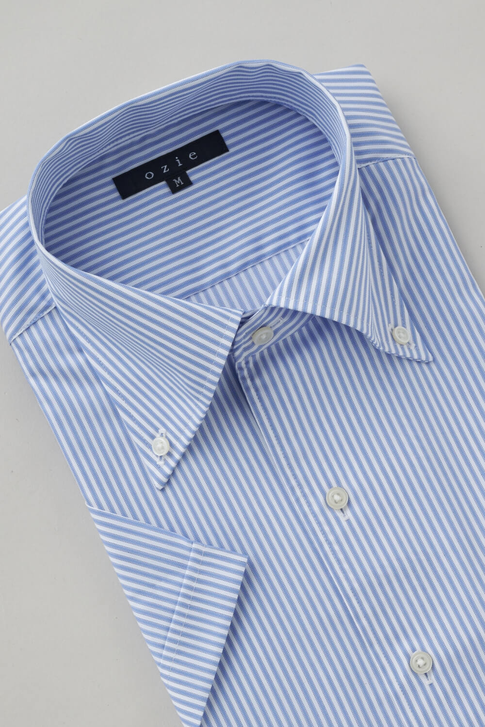 ワイシャツ・カッターシャツ・半袖 8051SS-X04E-SAX-衿3