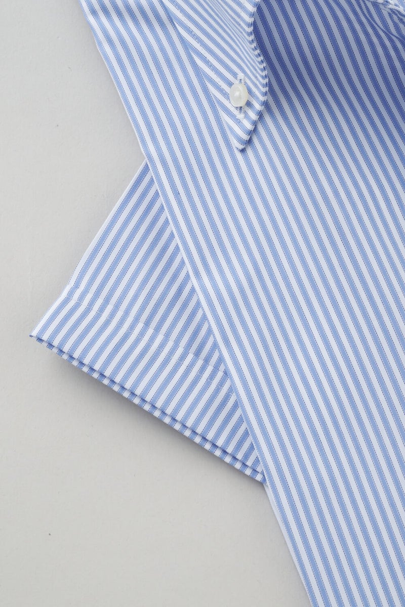 ワイシャツ・カッターシャツ・半袖 8051SS-X04E-SAX-カフス