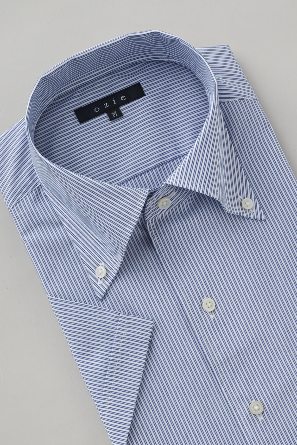 ワイシャツ・カッターシャツ・半袖 8051SS-X04F-NAVY-衿3