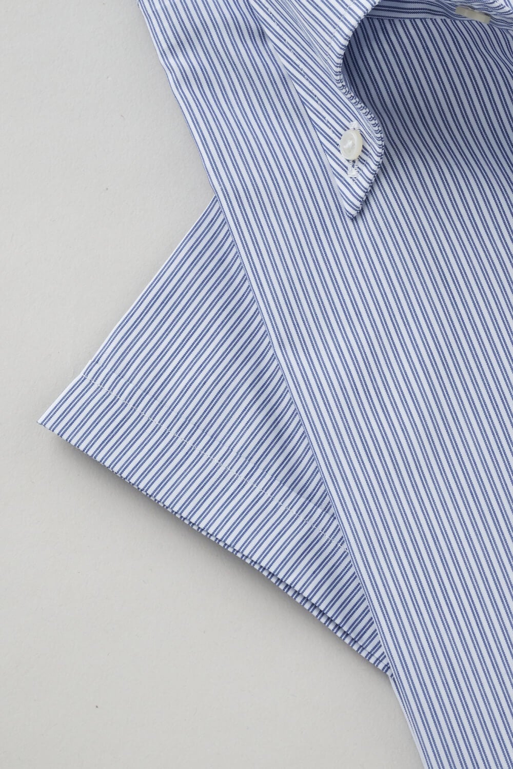 ワイシャツ・カッターシャツ・半袖 8051SS-X04F-NAVY-カフス