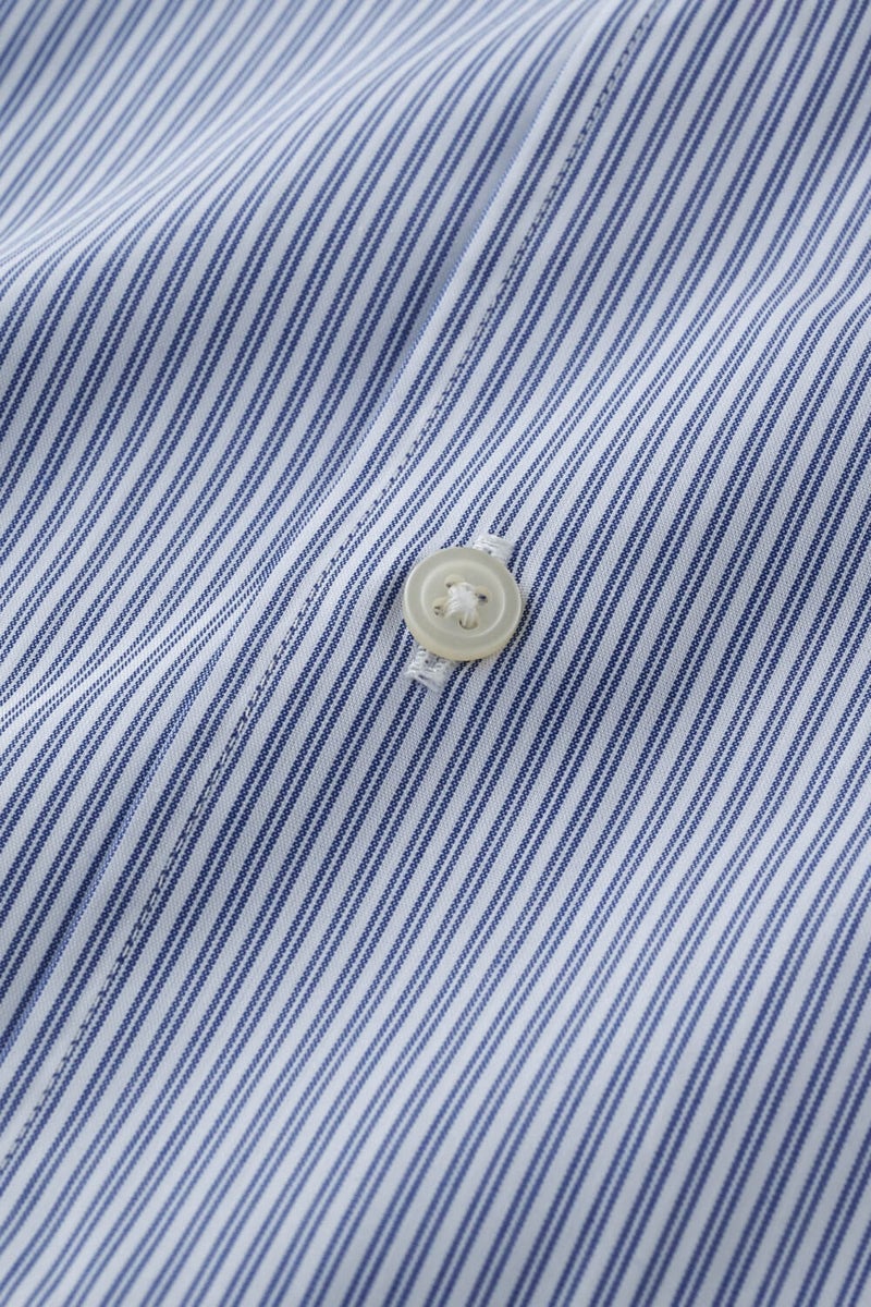 ワイシャツ・カッターシャツ・半袖 8051SS-X04F-NAVY-生地