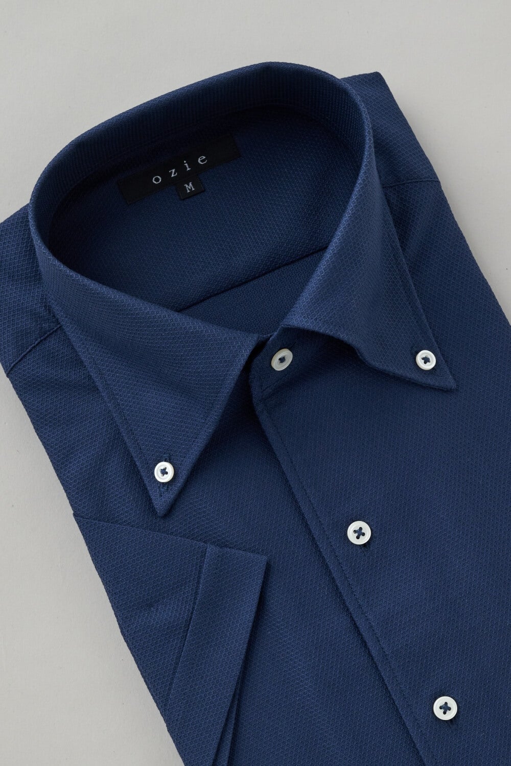 ワイシャツ・カッターシャツ・半袖 8051SS-X04G-NAVY-衿3