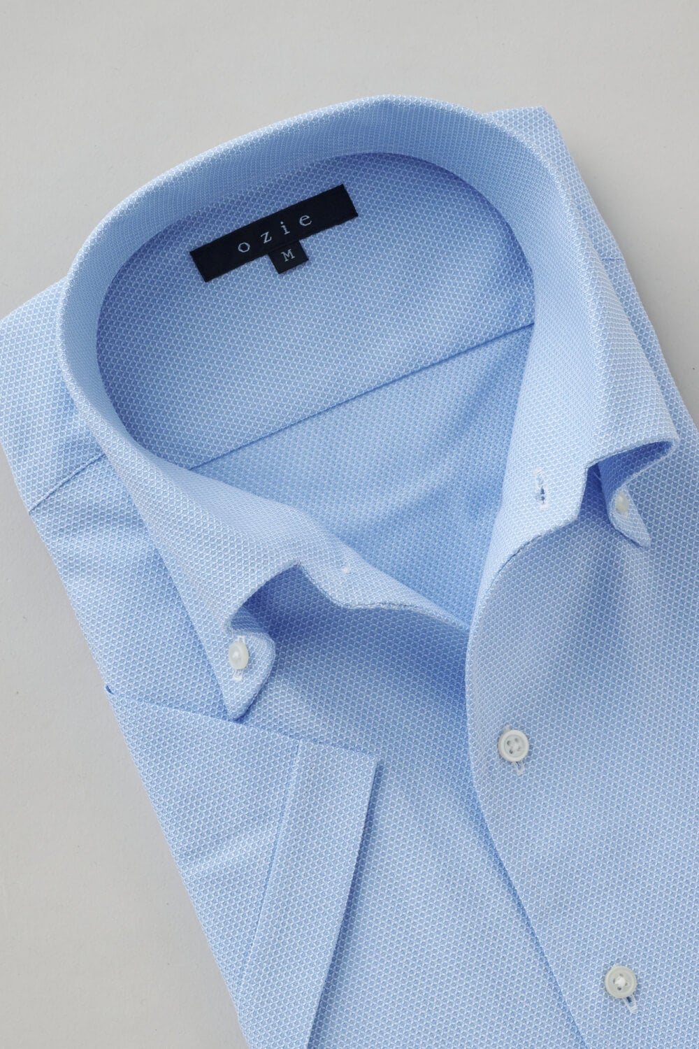 ワイシャツ・カッターシャツ・半袖 8051SS-X04H-SAX-衿1