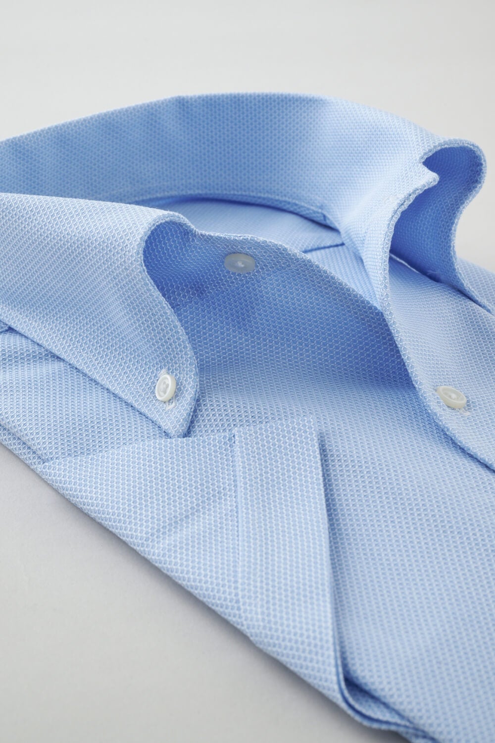 ワイシャツ・カッターシャツ・半袖 8051SS-X04H-SAX-衿2