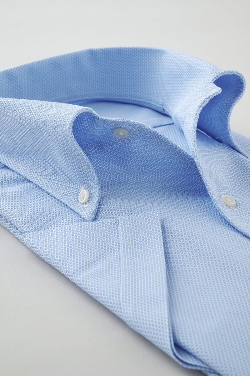 ワイシャツ・カッターシャツ・半袖 8051SS-X04H-SAX-衿2